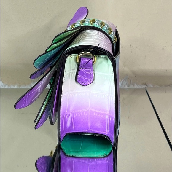 Butterfly Bloom Embellished Clutch - Picture 3 of 14